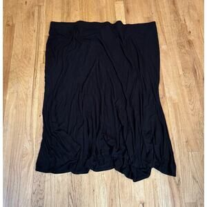 CUTE! Women’s Any Wear by Catherines Long Black Pull on Skirt, size 5X EUC